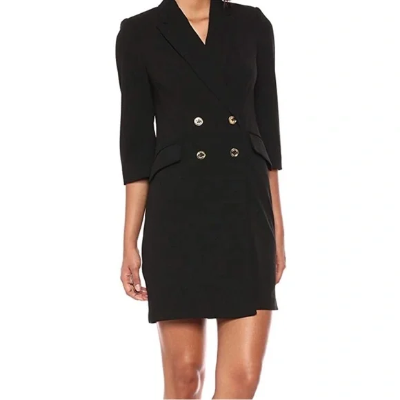 Calvin Klein Black Blazer Dress - 2 - Picture 1 of 7